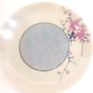 Vintage Japanese plate with cherry blossoms